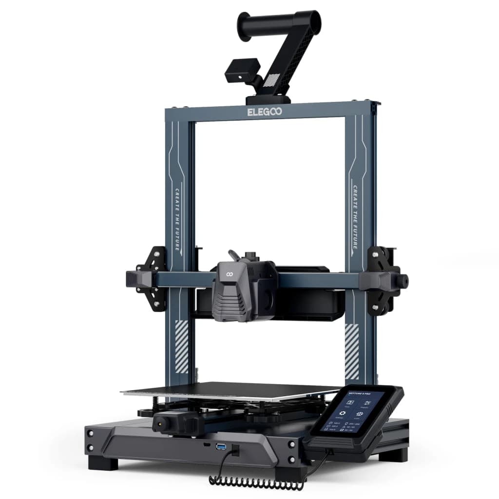 ELEGOO Neptune 4 Pro open-frame FDM 3D printer with removable touch screen