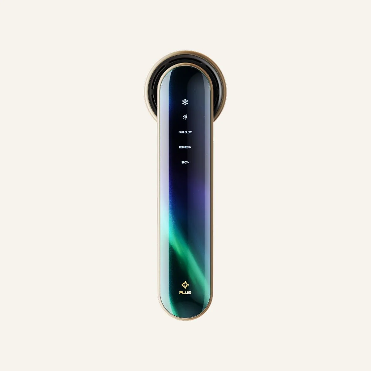 JOVS Blacken X DPL photofacial skincare device, a slim wand with a green and purple gradient