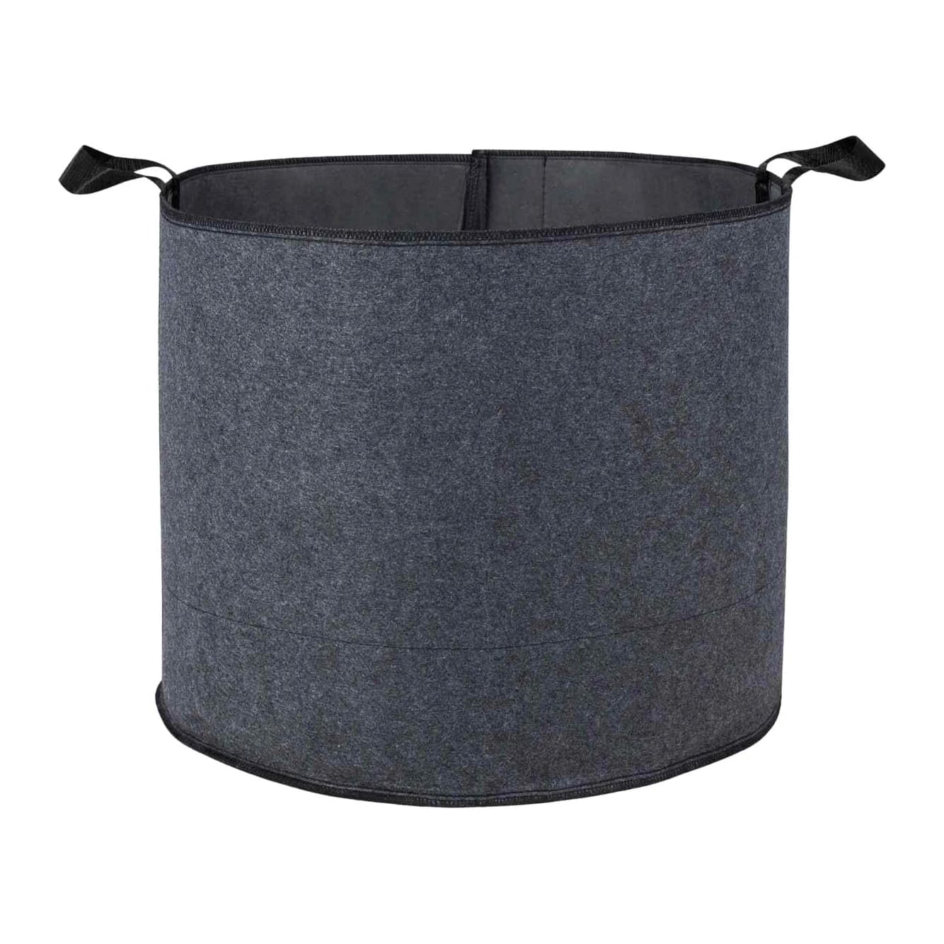 Botanical Interests Epic lined fabric grow bag in dark grey felt with handles