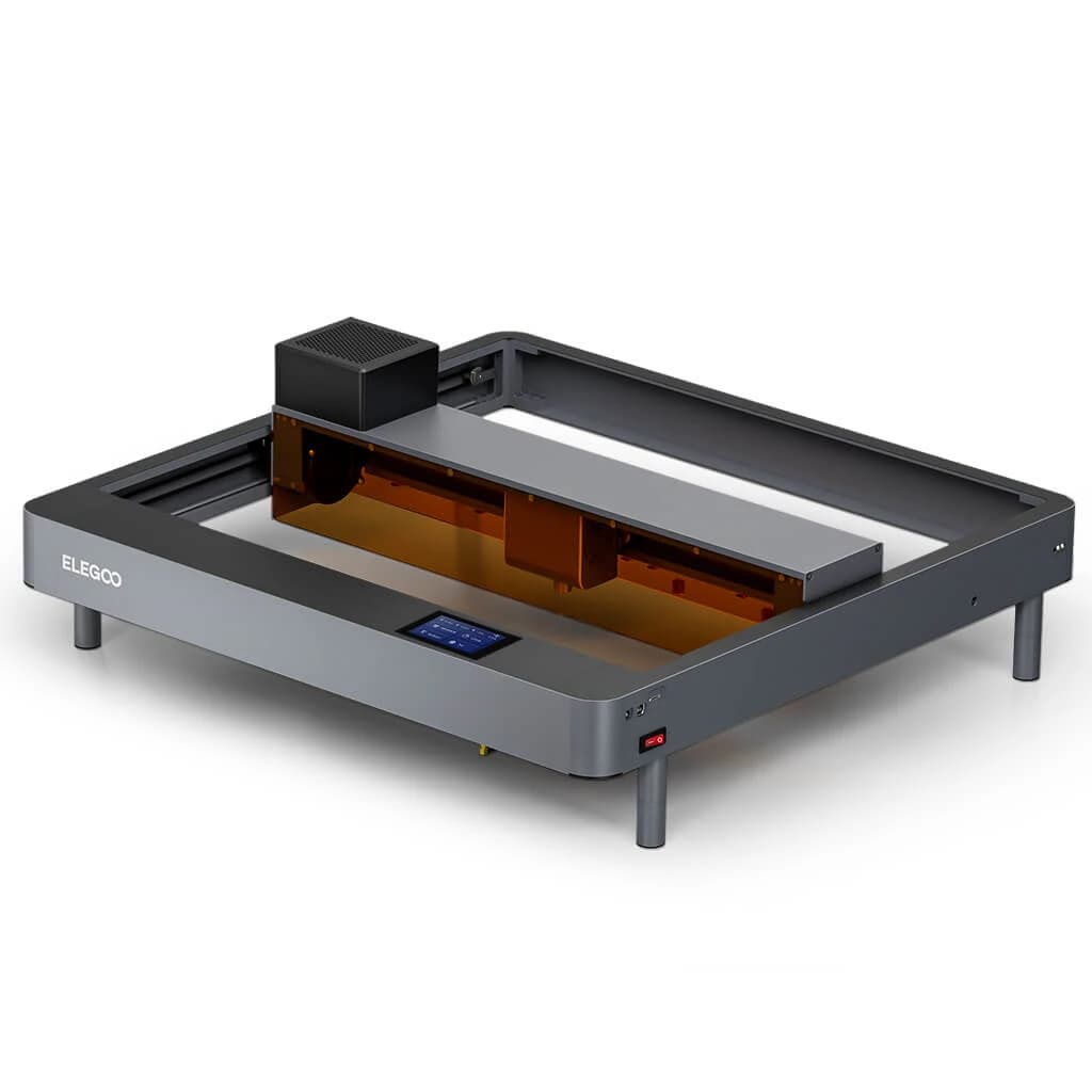 ELEGOO Phecda laser engraver and cutter with magnetic shading plate and touch screen
