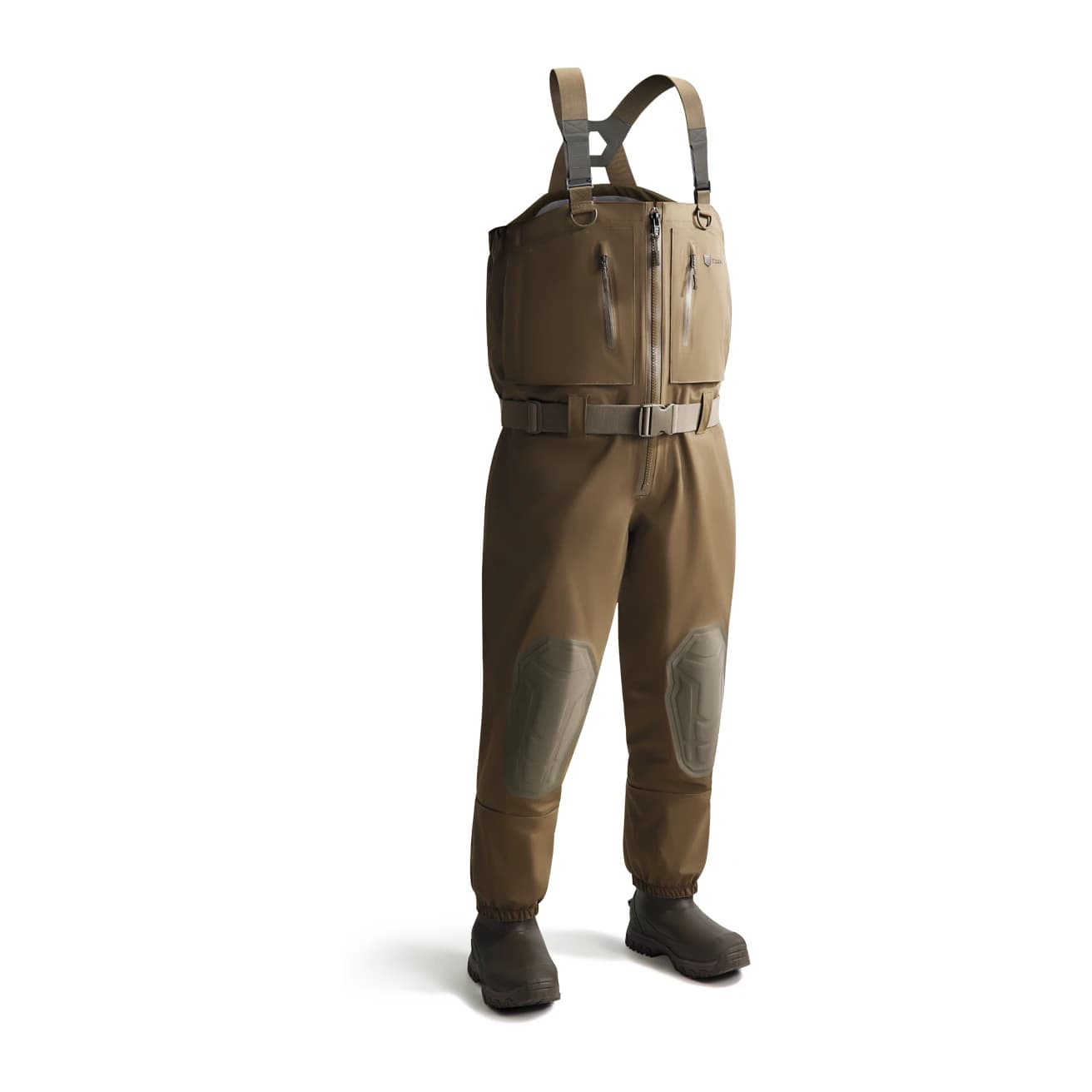TIDEWE TerraWade Pro 1400 breathable waterproof hunting waders in brown